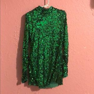 Green Sequin Dress